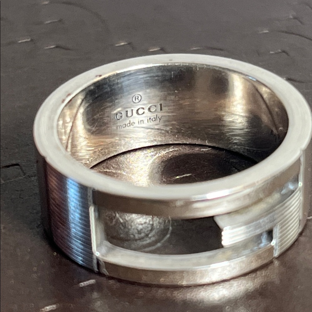 Gucci Ring sz 16/ US 7 1/2 Full inclusion - Picture 7 of 13